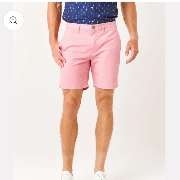 Bonobos Men's  Pink Flat Front Shorts Sz 34" 98%Cotton 2"Spandex. - Picture 2 of 9